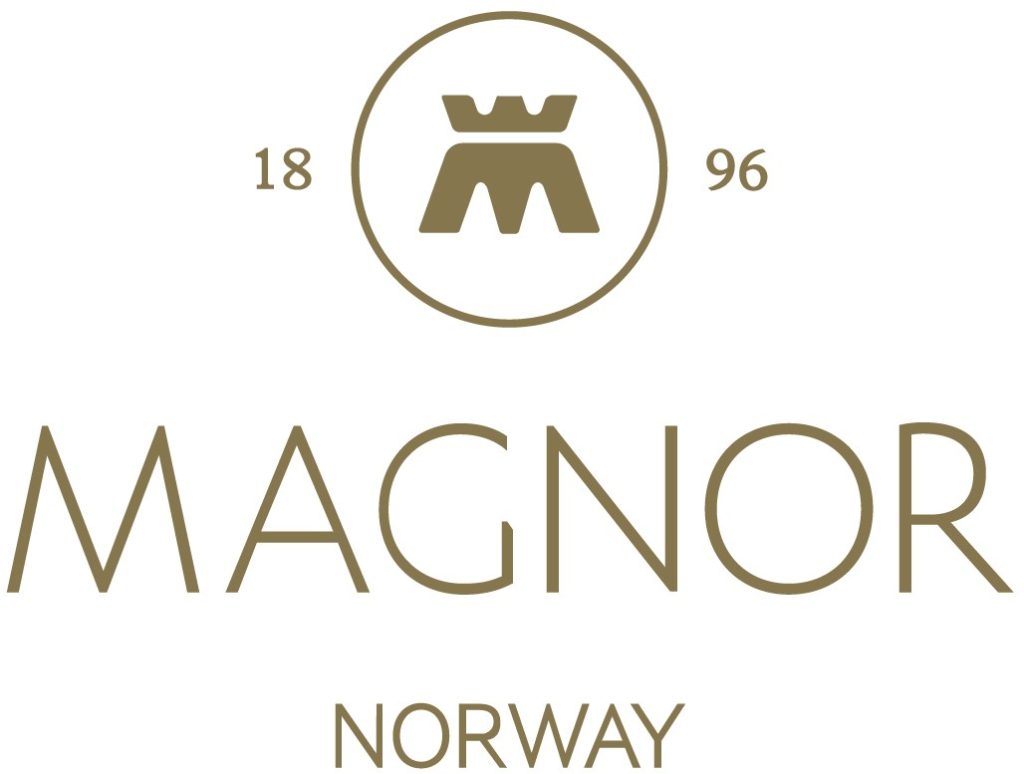 bildet viser Magnor Glassverk logo