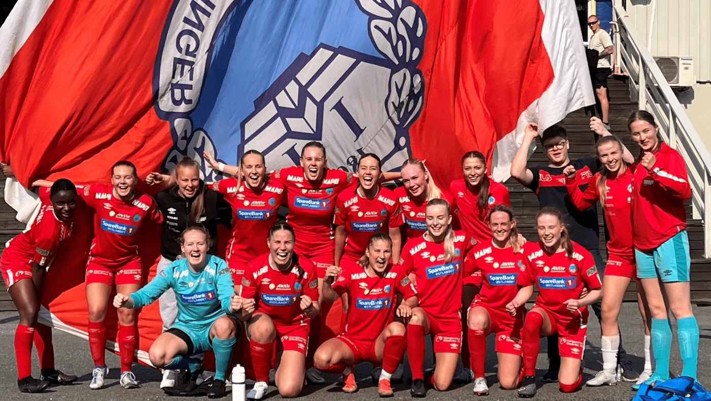 KIL kvinner feirer etter seier mot Nanset i Larvik