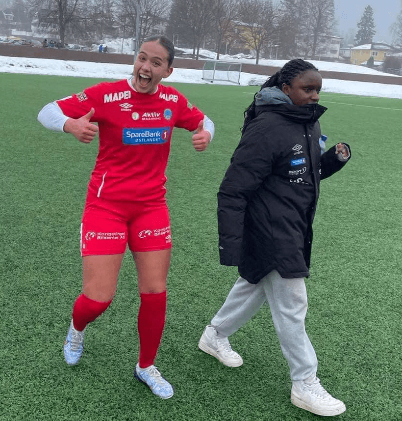 Anna Gjerde og Marie Sebazungu
