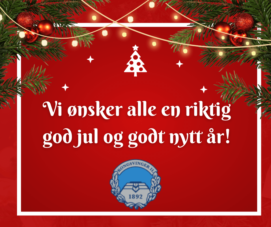 Bildet viser julehilsen for KIL Fotball
