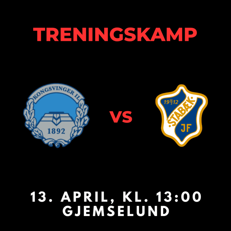 Banner annonse treningskamp