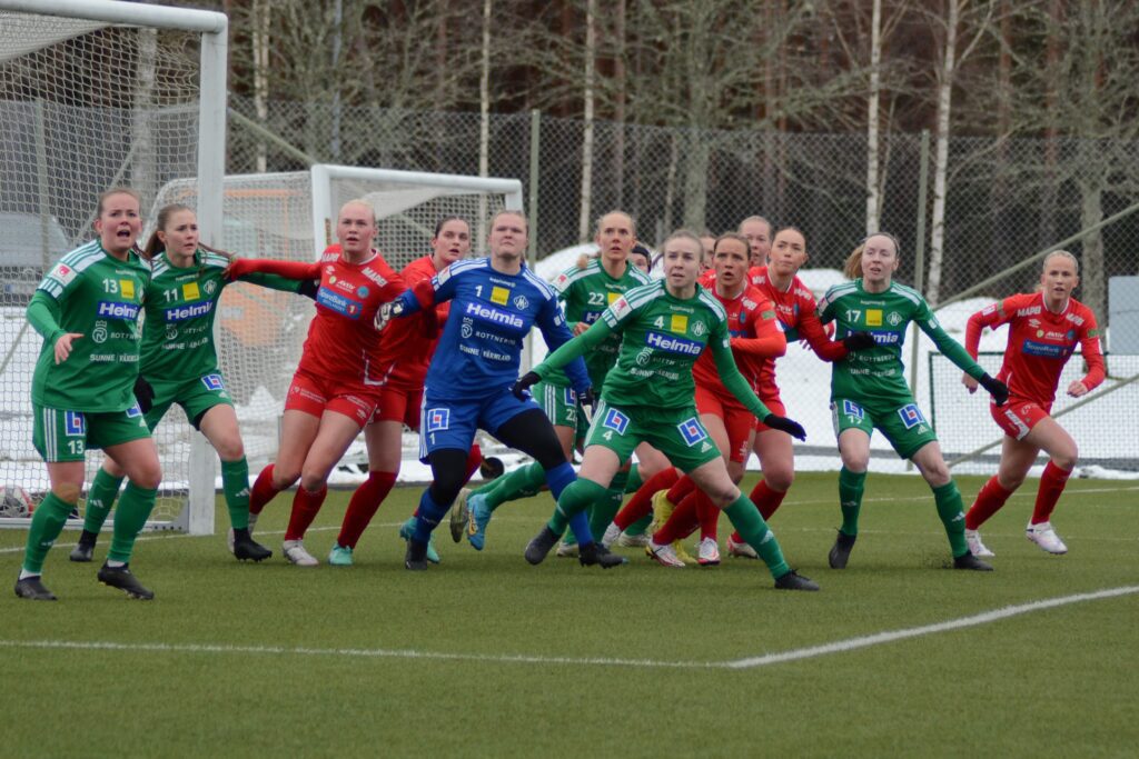Bilde av situasjon fra A-lagets kamp mot Mallbacken