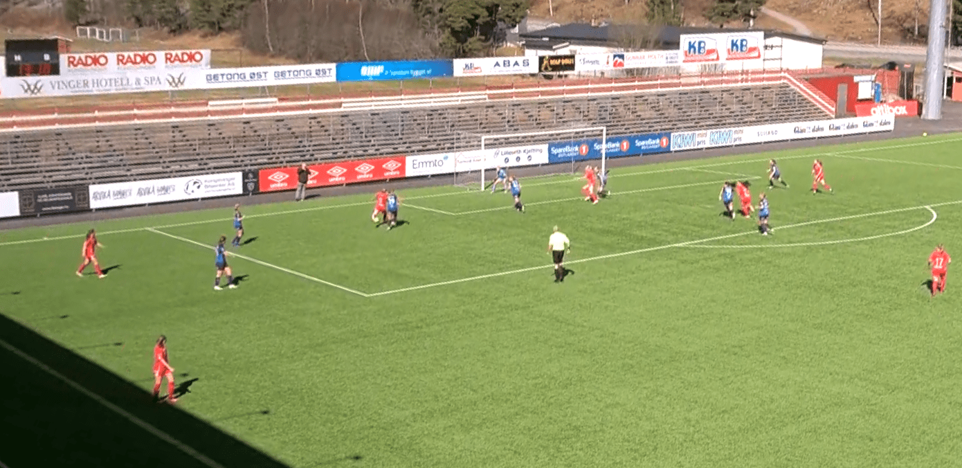 Oversiktsbilde fra kampen KIL mot Stabæk