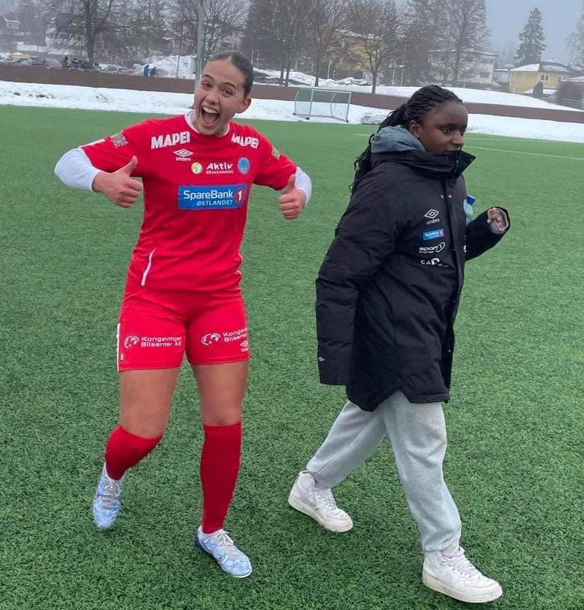 Anna Gjerde og Marie Sebazungu